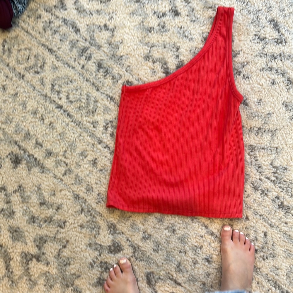One shoulder tank top